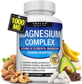 Magnesium Complex 1000MG Supplement - Magnesium Glycinate, Citrate & Malate - Sleep Support, Stress Relief, Muscles & Relaxation